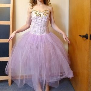 Vintage Fairy Queen Good Witch Costume Dress Bodysuit Small